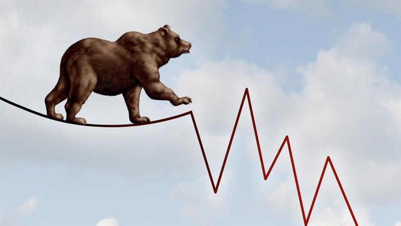 Bearish hay dùng để biểu thị những chuyển động của thị trường đi xuống