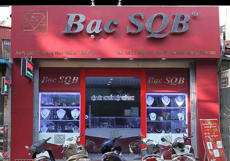 Bạc SQB là 1 thương hiệu trang sức danh tiếng hàng đầu ở Việt Nam