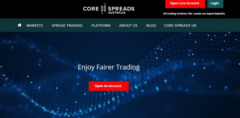 Core Spreads hỗ trợ tài khoản Demo